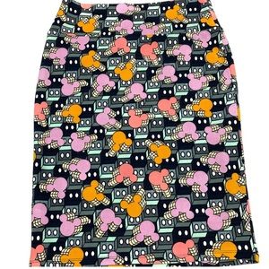 NEW Disney Mickey Mouse Cassie Pencil Skirt Lularoe M Medium Never Worn
